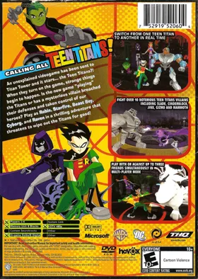 Teen Titans (USA) box cover back